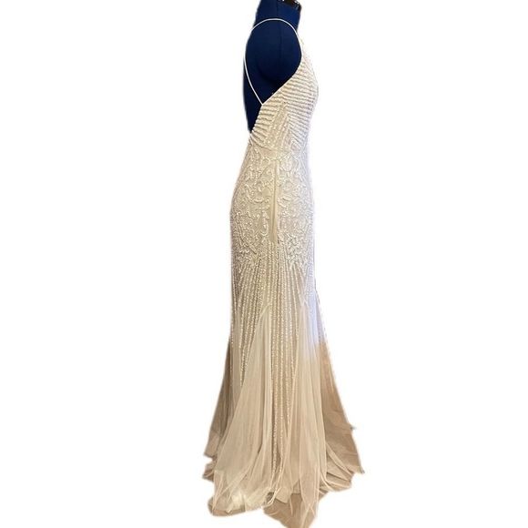 Stunning Beaded Wedding Dress - Picture 3 of 16